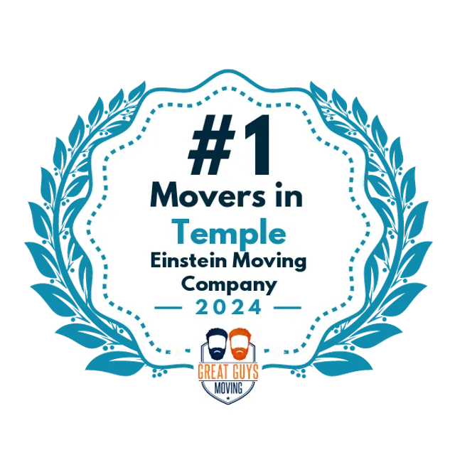 #1 Ranked Movers in Temple, TX 2024 award