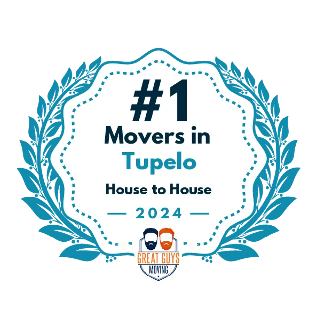 #1 Ranked Movers in Tupelo, MS 2024 award