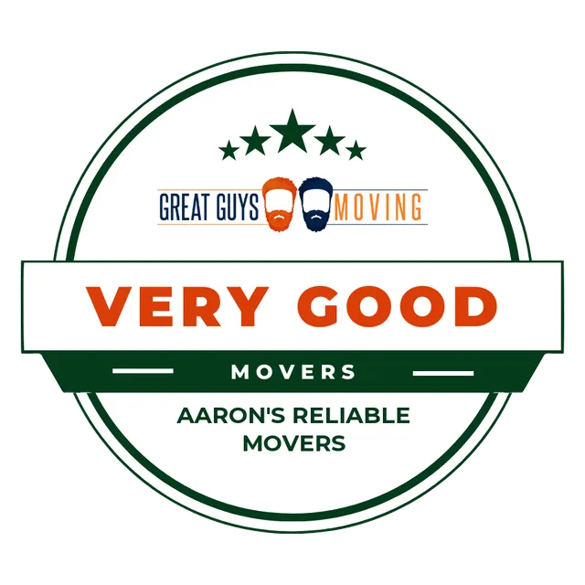 Aaron's Reliable Movers Rating Image